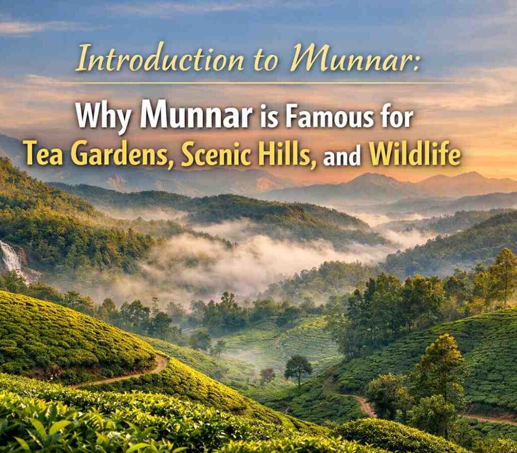Introduction to Munnar: Why Munnar is Famous for Tea Gardens, Scenic Hills, and Wildlife